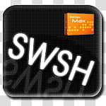 Cube Icons, swishmax, black SWSH Max transparent background PNG clipart