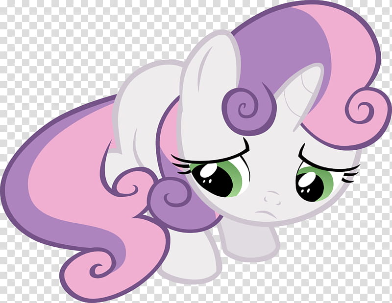 Sweetie Belle Sad, My Little Pony transparent background PNG clipart
