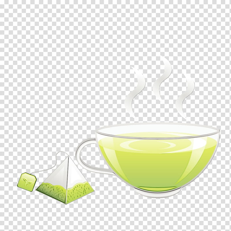 green serveware drink liquid tableware, Watercolor, Paint, Wet Ink, Cup, Bowl, Mixing Bowl, Teacup transparent background PNG clipart