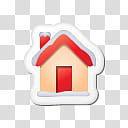 red and brown house graphic transparent background PNG clipart