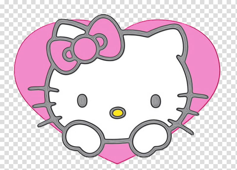 Hello Kitty Pink, Hello Kitty Soft Toy, Sanrio, Hello Kitty Plush Toy, Ribbon, Sticker, Logo, Adventures Of Hello Kitty Friends transparent background PNG clipart