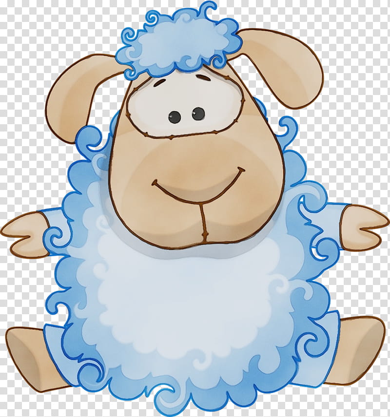 cartoon sheep, Watercolor, Paint, Wet Ink, Cartoon transparent background PNG clipart