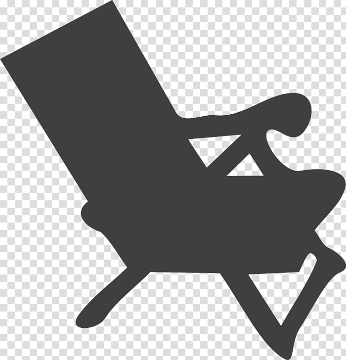 Beach, Chair, Deckchair, Silhouette, Adirondack Chair, Garden Furniture transparent background PNG clipart