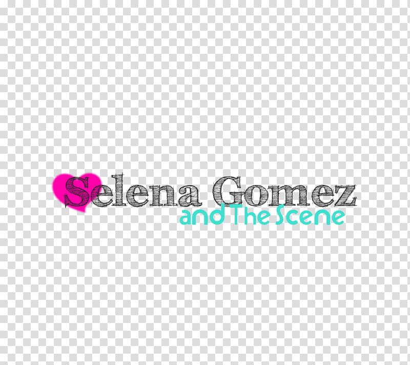 Text Selena Gomez and The Scene transparent background PNG clipart
