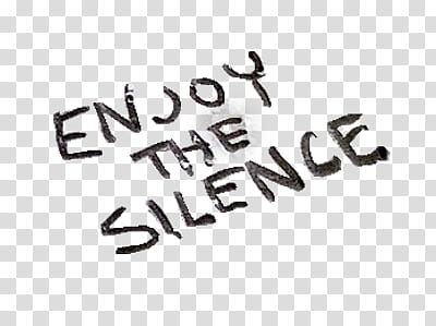 Enjoy the Silence transparent background PNG clipart