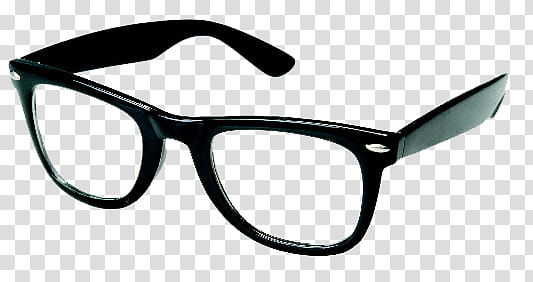 , black framed eyeglasses transparent background PNG clipart