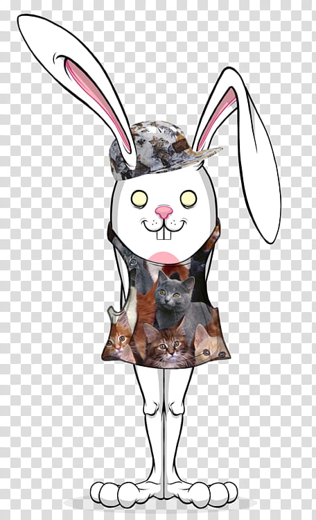 Disfruten, white rabbit illustration transparent background PNG clipart