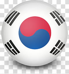 WorldCup Flag Balls  Icons, Korea flag illustration transparent background PNG clipart