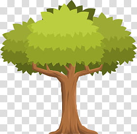 Free Platformer Game Tileset, green-leafed tree transparent background PNG clipart