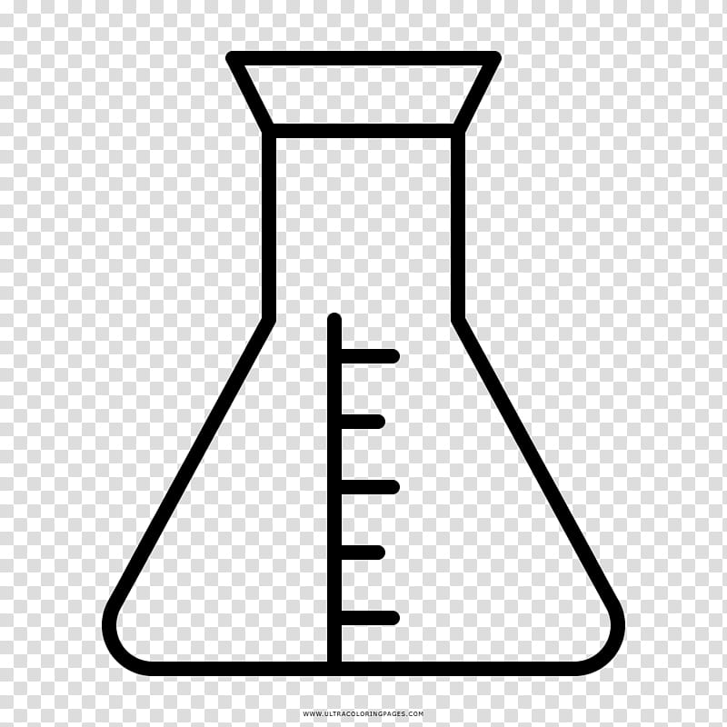 Beaker, Erlenmeyer Flask, Laboratory Flasks, Laboratory Glassware, Roundbottom Flask, Coloring Book, Drawing, Distillation transparent background PNG clipart