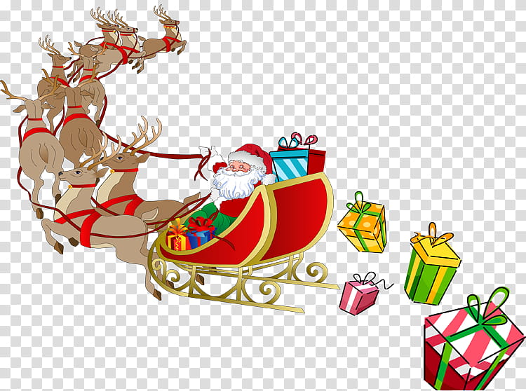 Christmas Tree Drawing, Santa Claus, Christmas Day, Coloring Book, Reindeer, Sled, Christmas Decoration, Santa Clauss Reindeer transparent background PNG clipart