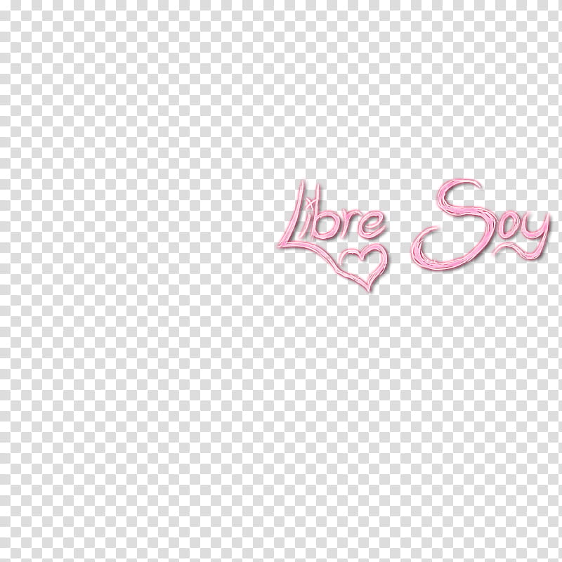 pink libre soy text transparent background PNG clipart