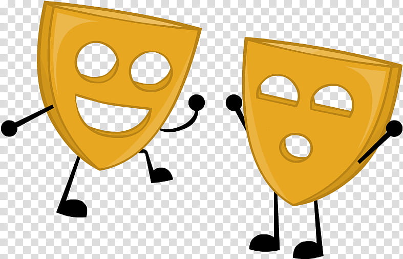 Emoticon Smile, Cartoon, Mask, Theatre, Drama, Actor, Comedy, Yellow transparent background PNG clipart