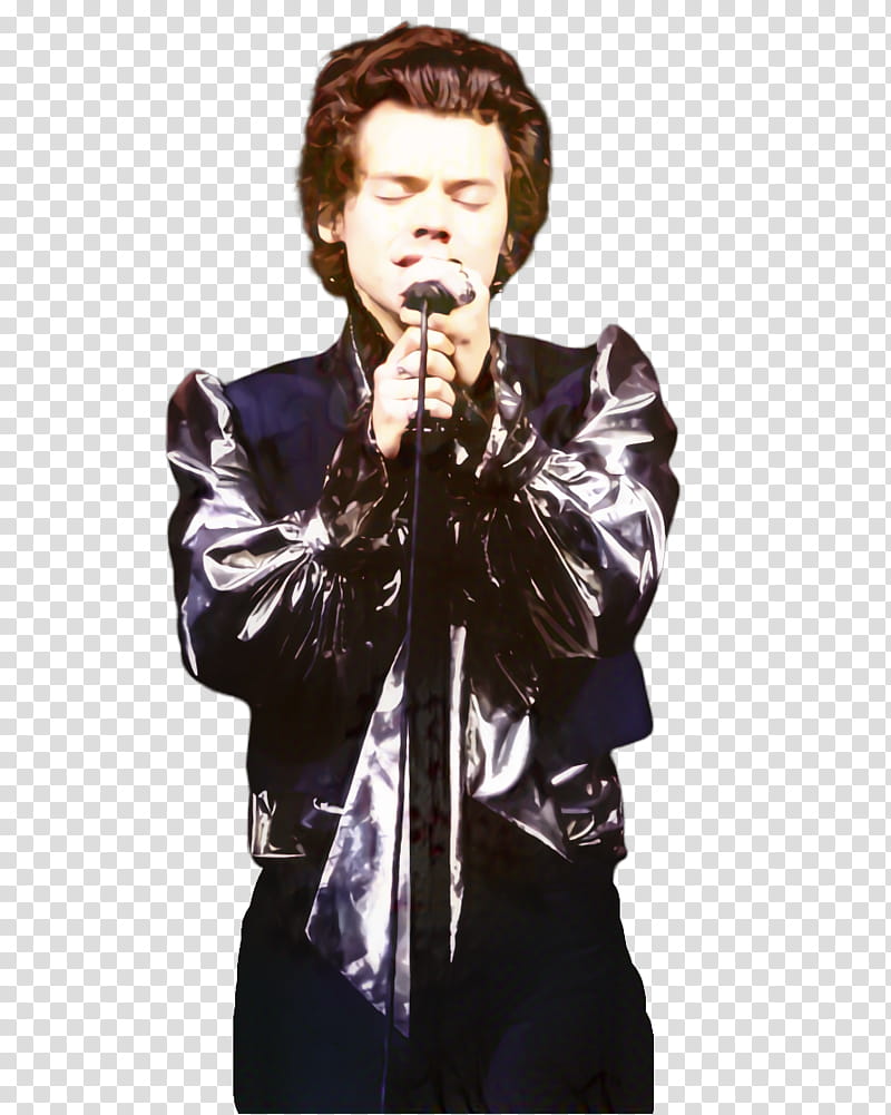 Singing, Harry Styles, Singer, One Direction, Matthieu Chedid, Microphone, Pop Muzik, Jacket transparent background PNG clipart
