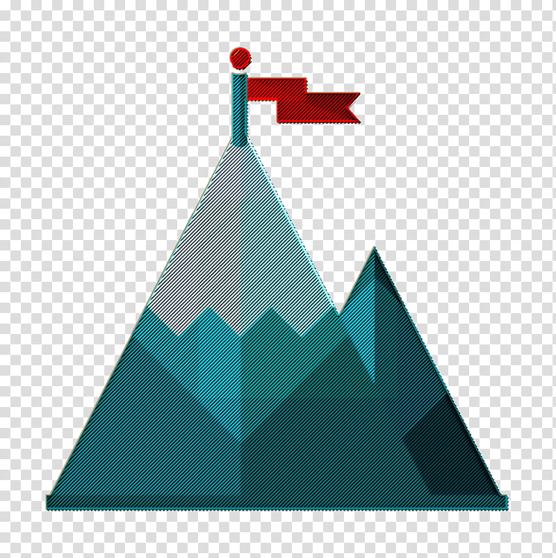 Business icon Mountain icon Goal icon, Blue, Turquoise, Triangle, Logo, Diagram, Graphic Design, Prism transparent background PNG clipart