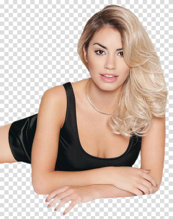 Lali Esposito, lying and smiling woman transparent background PNG clipart