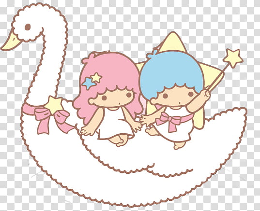 Iconos Little Twin Stars, white swan transparent background PNG clipart