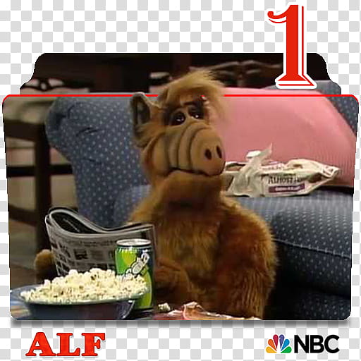 Alf series and season folder icons, Alf S ( transparent background PNG clipart