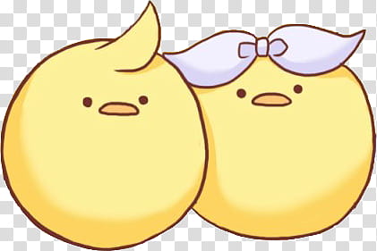 , two yellow chicken chicks illustration transparent background PNG clipart