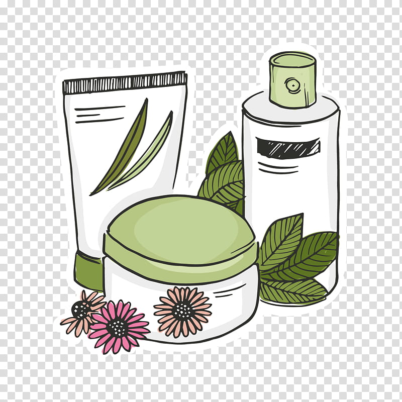 Flower Plant, Cosmetics, Cream, Face, Cartoon, Skin Care, Lipstick, Cosmetology transparent background PNG clipart