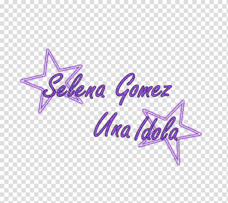 Texto Selena Gomez Una Idola transparent background PNG clipart