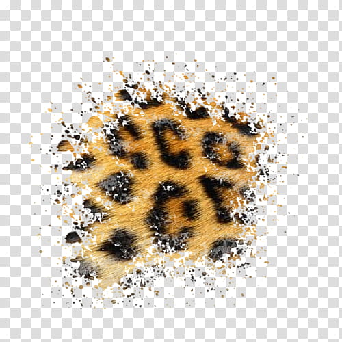 Splatter Pattern S, brown and black leopard skin transparent background PNG clipart