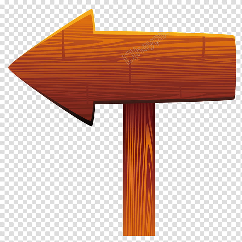 Wood Sign Arrow, Drawing, Ppt, Gratis, Orange, Table, Furniture transparent background PNG clipart