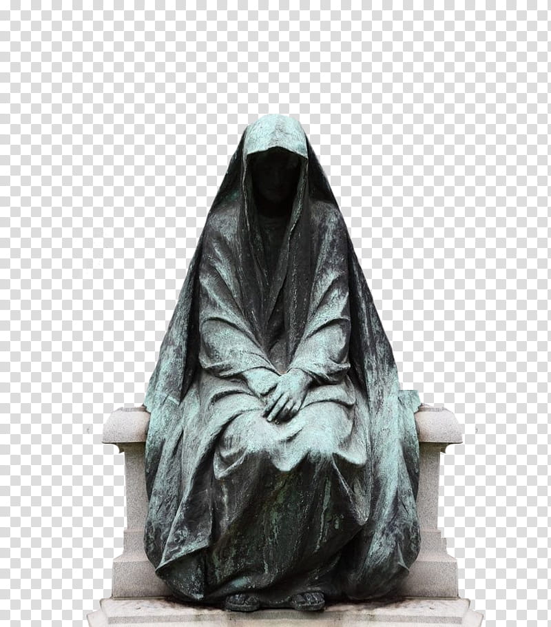 , woman wearing head dress statue transparent background PNG clipart