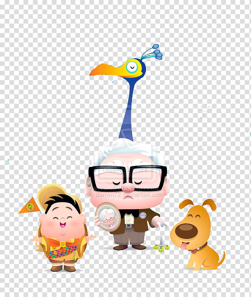 Up Movie, Up movie characters illustration transparent background