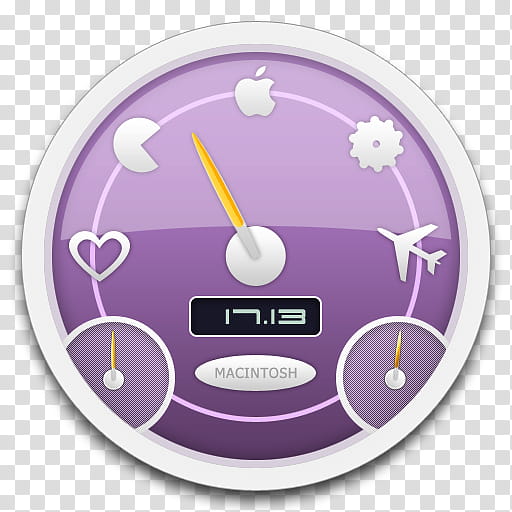 Dashboard minimamente, Macintosh speed test transparent background PNG clipart