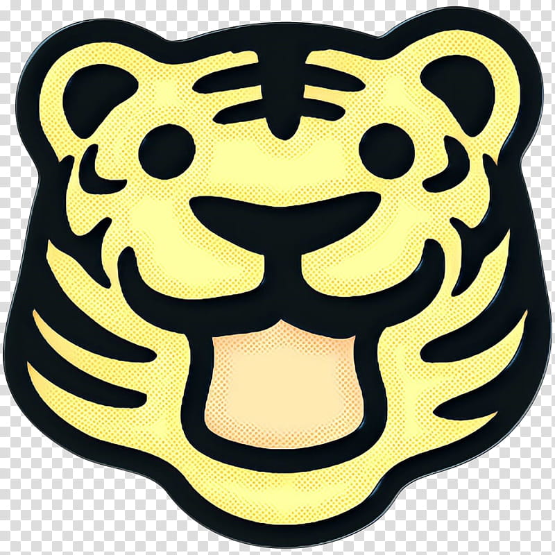 Pop Emoji, Pop Art, Retro, Vintage, Tiger, Emoticon, Talking Tiger, Project Tiger transparent background PNG clipart