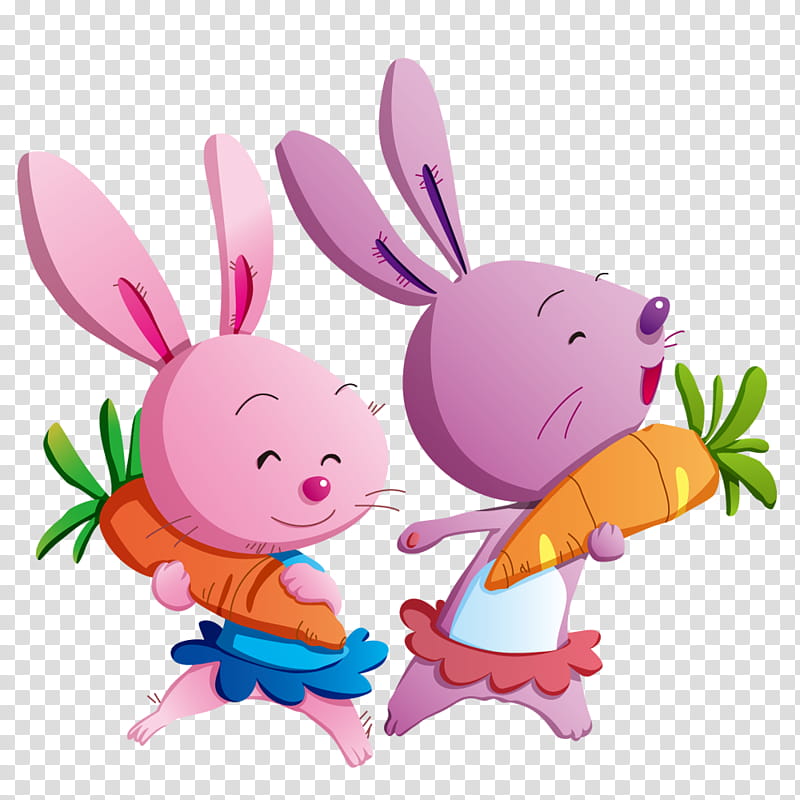 Easter Egg, Cartoon, Rabbit, Drawing, Hare, Carrot, Vegetable, Animation transparent background PNG clipart