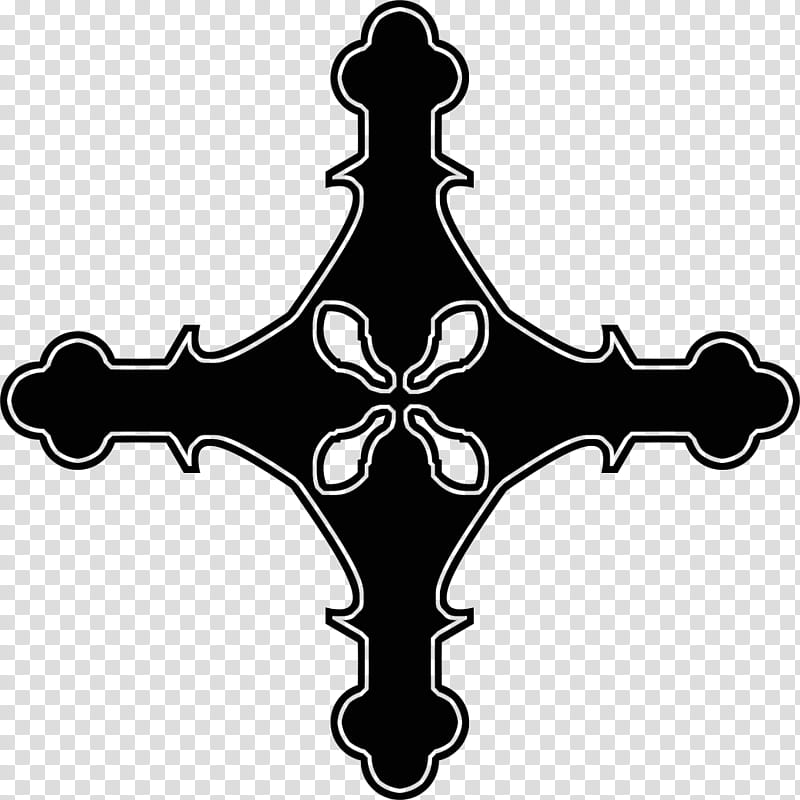 Gothic cross, black cross art transparent background PNG clipart