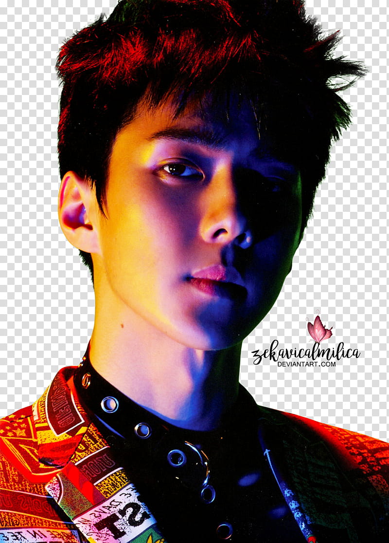 EXO Sehun The Power Of Music, man wearing red top transparent background PNG clipart