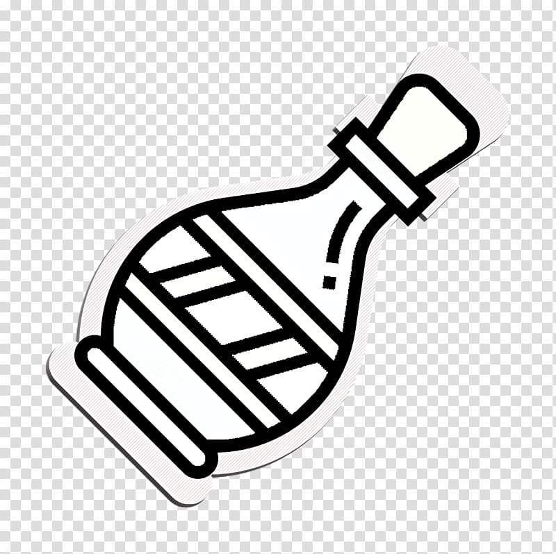 Wine bottle icon Wine icon Hotel Services icon, Line, Coloring Book transparent background PNG clipart
