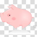 Chinese Zodiac icon set, pig, pink pig transparent background PNG clipart