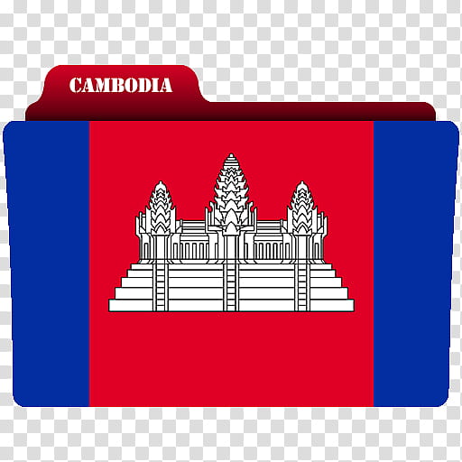 FLAGS Countries Folder Icons, Cambodia transparent background PNG clipart