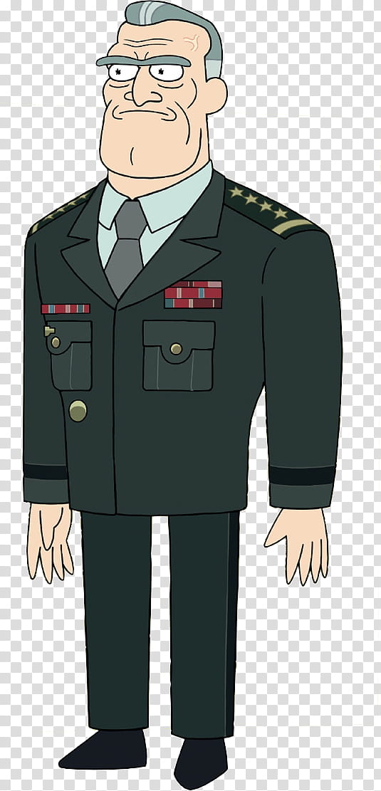 Rick and Morty HQ Resource , man in military uniform illustration transparent background PNG clipart