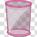Pink Illusion WINDOWS XP , TrashCan empty icon transparent background PNG clipart