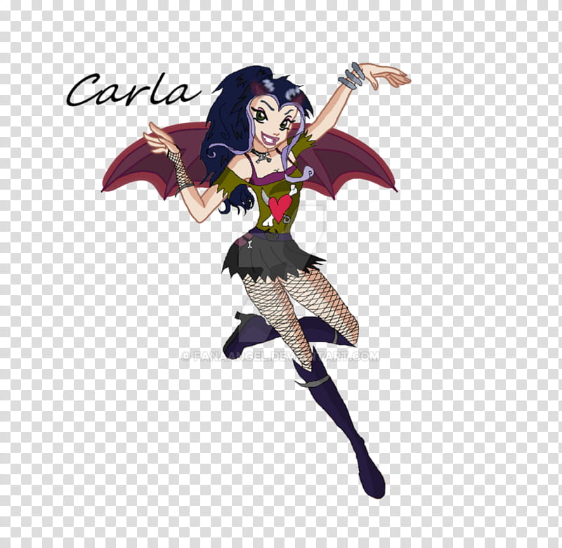 Carla with wings transparent background PNG clipart