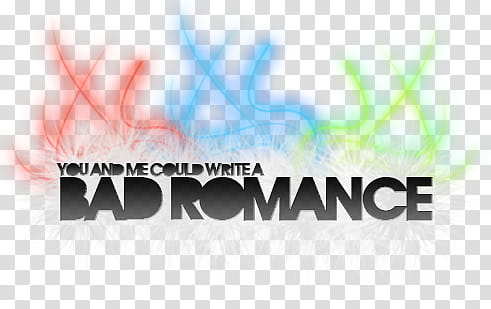 Monster Texts, bad romance text transparent background PNG clipart