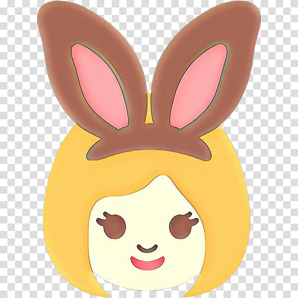 Easter bunny, Cartoon, Rabbit, Rabbits And Hares, Nose, Ear, Smile transparent background PNG clipart