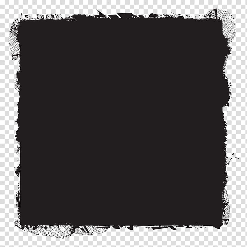 Grunge Frames, black transparent background PNG clipart
