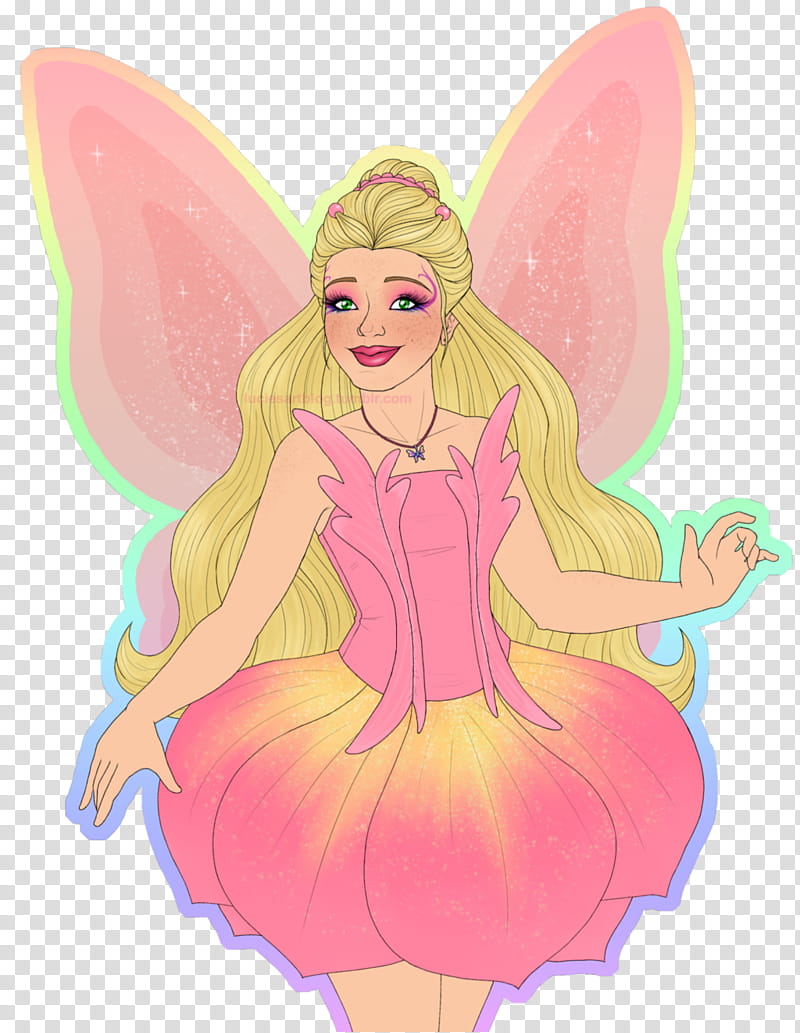Angel, Elina, Ken, Barbie Fairytopia, Fan Art, Drawing, Doll, Character transparent background PNG clipart