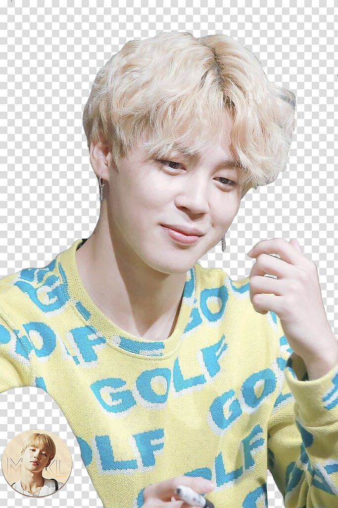 Park Jimin GOLF sweater fansign HQs transparent background PNG clipart