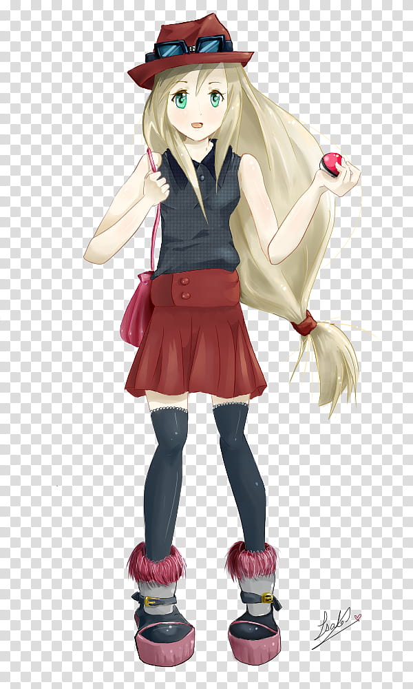 Pokemon XY female trainer, female anime character graphic transparent background PNG clipart