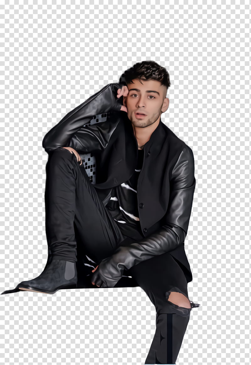 Zayn Malik, Leather Jacket, Leather Jacket M, Formal Wear, Stx It20 Risk5rv Nr Eo, Sleeve, Suit, Clothing transparent background PNG clipart