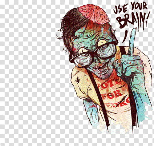 Super  , zombie illustration transparent background PNG clipart