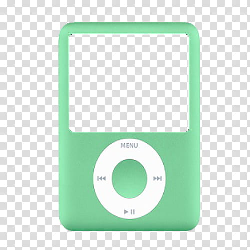 green iPod Classic illustration transparent background PNG clipart