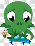 Skullington Facebook Sticker transparent background PNG clipart